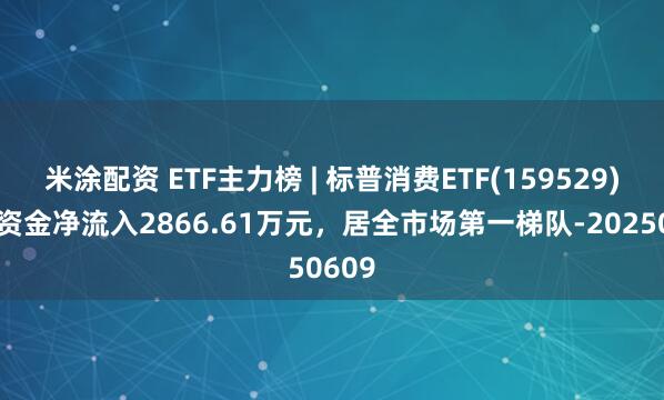 米涂配资 ETF主力榜 | 标普消费ETF(159529)主力资金净流入2866.61万元，居全市场第一梯队-20250609